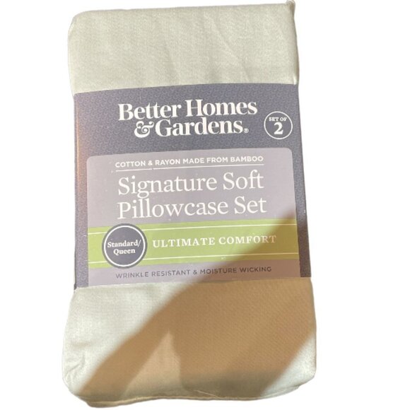 NWT Better Homes & Gardens Signature Soft Pillowcase Various Sizes Available - Picture 1 of 4